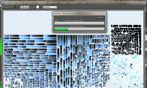 Lightbaking, rendering